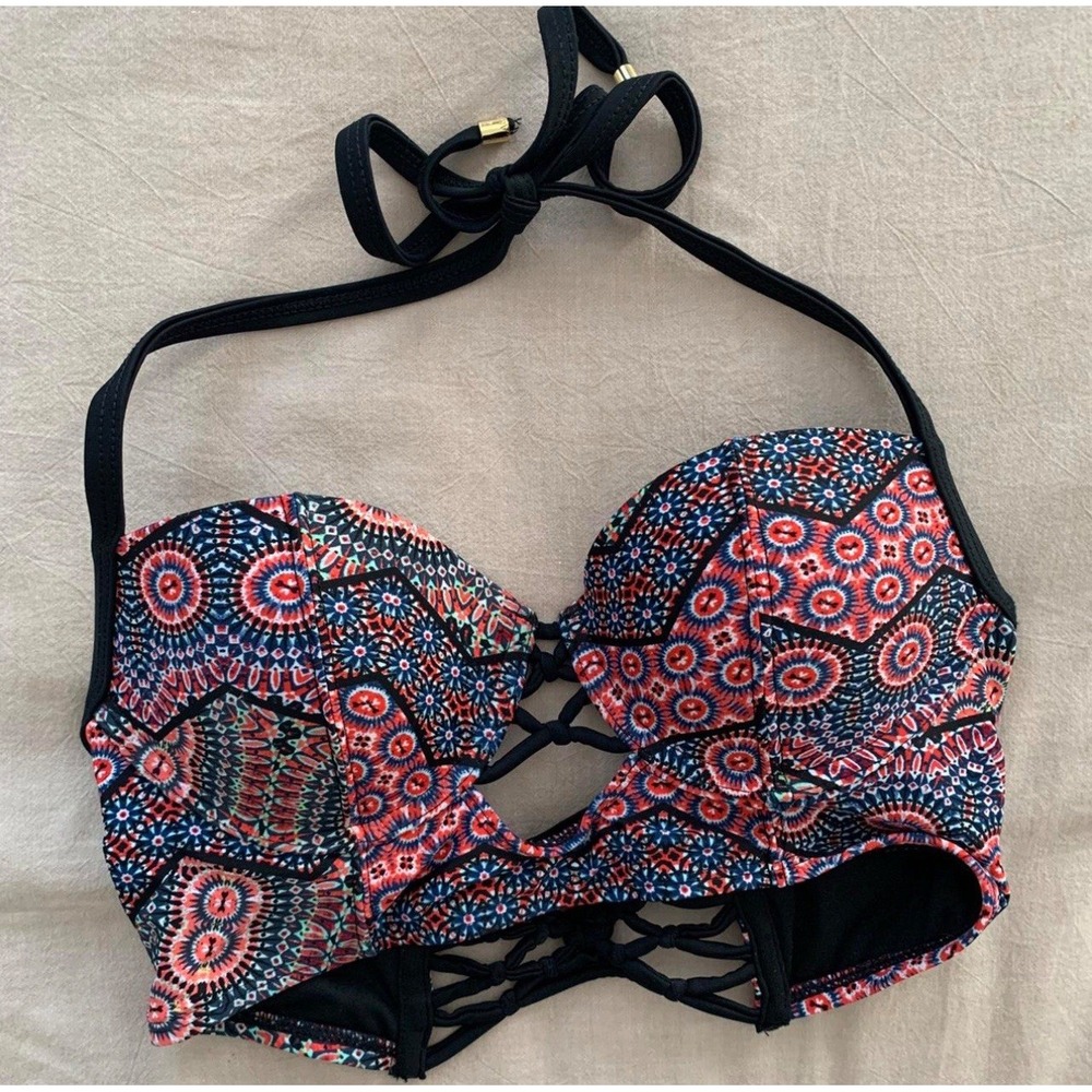 Abercrombie and Fitch Swimsuit Women Sz S Padded Push Up Swim Bikini Top